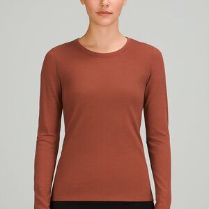 Lululemon Long Sleeve Top Size 4 | Lightweight Stripe Yoga Pickleball Hiking Gym